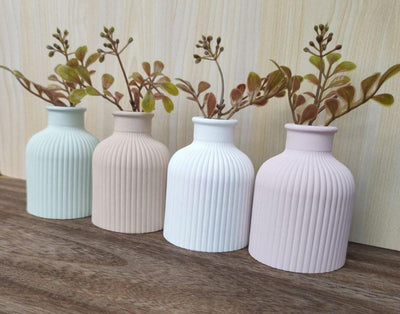 Matte Mini Decorative Vases (Set of 4)